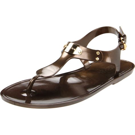 michael kors women's plate jelly sandal|Michael Kors jelly sandals clear.